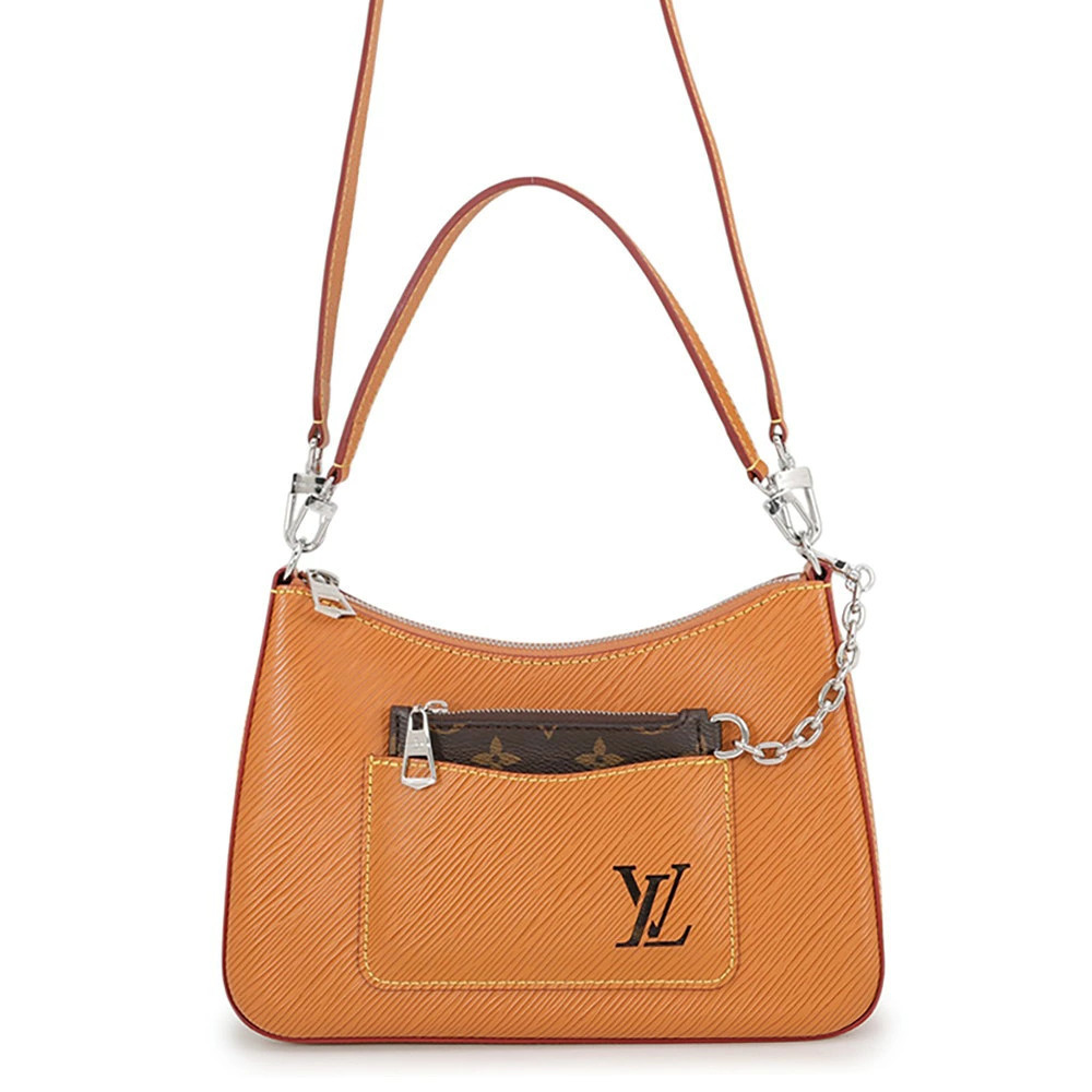Louis Vuitton Epi Marelle 2Way Shoulder Bag Leather Orange